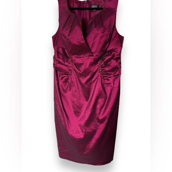 043. Anthropologie Adrianna Papell 16 Taffeta Plum Mother of the Bride Gown - Picture 10 of 10